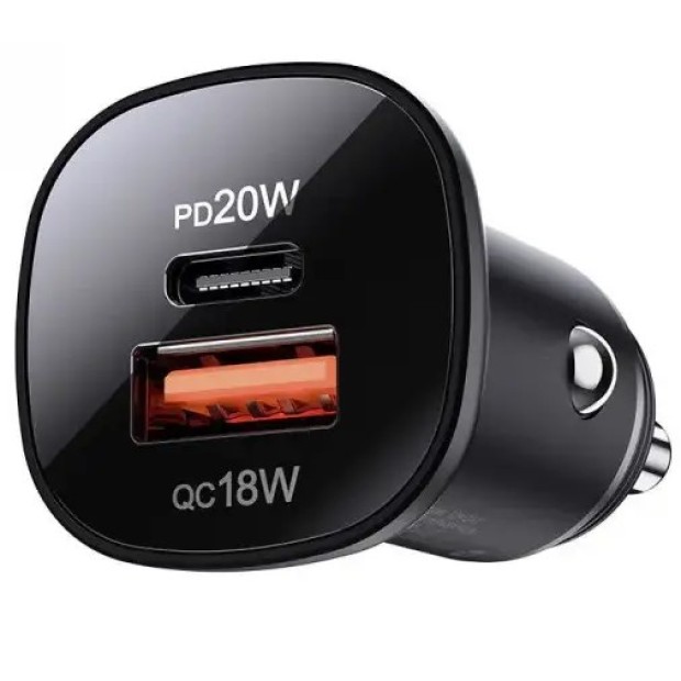 АЗУ-адаптер Acefast B1 38W PD QC 1USB / 1Type-C (Чёрный)