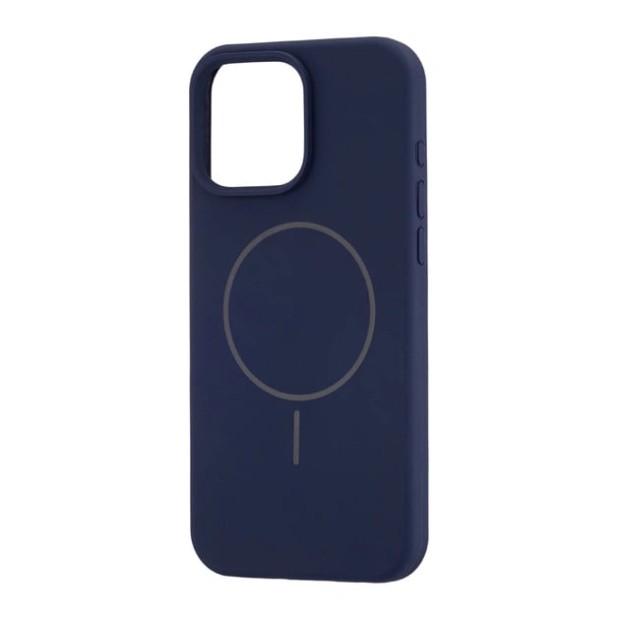 Силикон Original Round Case with MagSafe Apple iPhone 16 Pro Max (09) Midnight Blue Силикон Original Round Case with MagSafe Apple iPhone 16 Pro Max (09) Midnight Blue