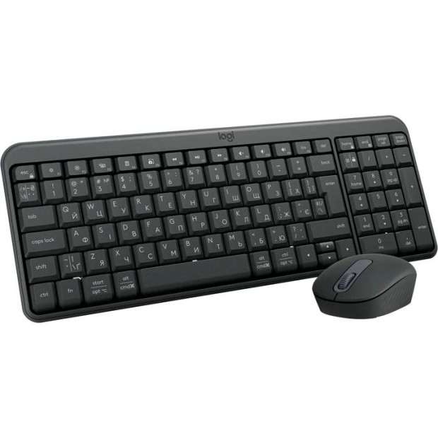 Клавіатура бездротова Logitech MK250 + миша Bluetooth (графітова)
