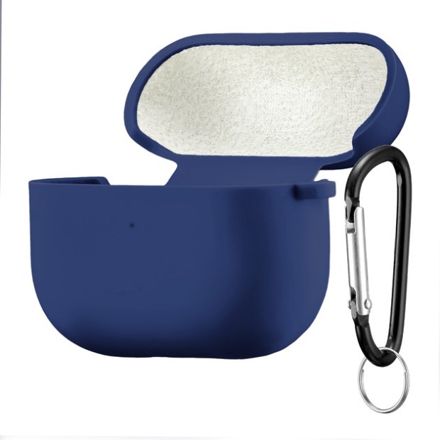 Чехол для наушников Full Silicone Case with Microfiber Apple AirPods 3 (09) Midnight Blue