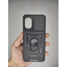Бронь-чехол Ring Serge Armor Case Xiaomi Poco M5 (Чёрный)