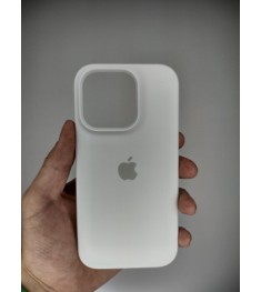 Силіконовий чохол Original Round для Apple iPhone 14 Plus (06) білий.