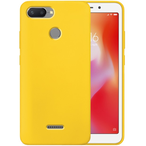 Силіконовий оригінальний 360 чохол для Xiaomi Redmi 6 (жовтий)