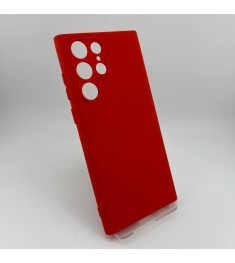 Силікон оригінальний Samsung Galaxy S22 Ultra (ShutCam) (Червоний)
