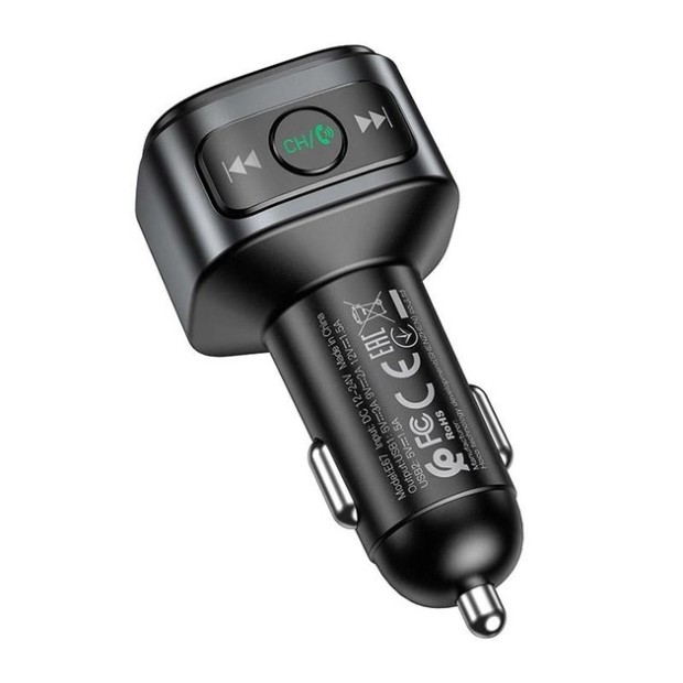 FM-модулятор Hoco E67 QC (2USB) (Чорний)