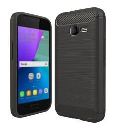Силикон Polished Carbon Samsung Galaxy J1 Mini J105 (Чёрный)