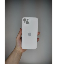 Силіконовий оригінальний чохол RoundCam для Apple iPhone 14 Plus (06) білий.