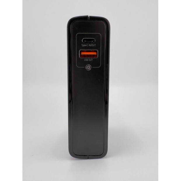 СЗУ-адаптер Baseus Power Station 2in1 Q.C. (1Type-C / 1USB) 10000mAh 45W + EU адаптер (Чёрный)