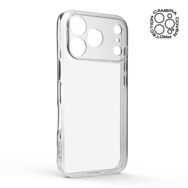 Силикон Space Case Apple iPhone 17 Pro (Прозрачный)