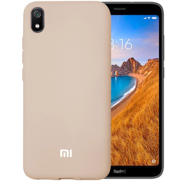 Силіконовий чохол Original 360 для Xiaomi Redmi 7A (пудровий)