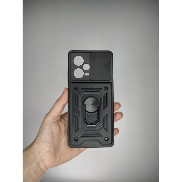 Бронь-чехол Ring Serge Armor Case Xiaomi Redmi Note 12 Pro Plus 5G (ShutCam) (Чёрный)