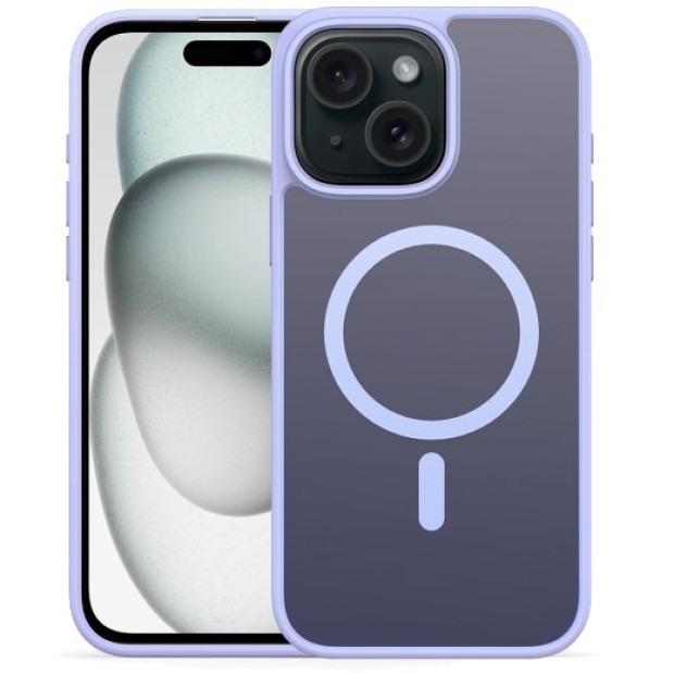 Силиконовый чехол Alabay Cloud Matte Apple iPhone 14 (Light Purple)