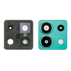 Стекло камеры для Xiaomi Note 13 Pro (5G) с зелёной рамкой