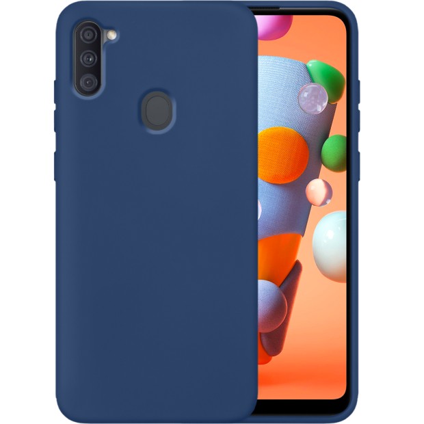 Силікон Original 360 Чохол для Samsung Galaxy M11  /  A11 (Темно-синій)