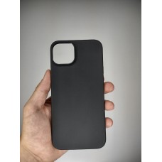 Чехол силиконовый Graphite Apple iPhone 15 Plus (Чёрный)