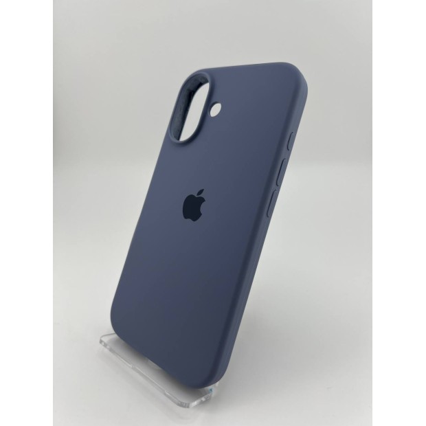 Силіконовий оригінальний чохол для Apple iPhone 16 (42) Shadow Blue