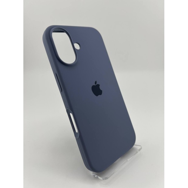 Силіконовий оригінальний чохол для Apple iPhone 16 (42) Shadow Blue