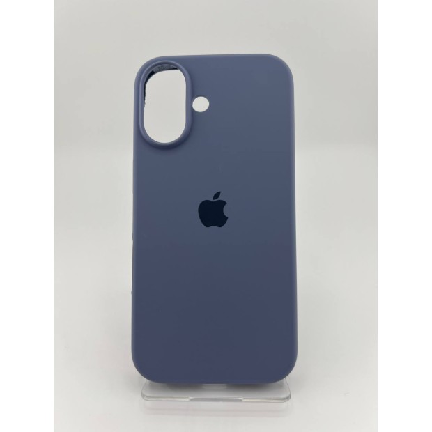 Силіконовий оригінальний чохол для Apple iPhone 16 (42) Shadow Blue