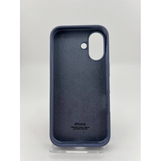 Силіконовий оригінальний чохол для Apple iPhone 16 (42) Shadow Blue