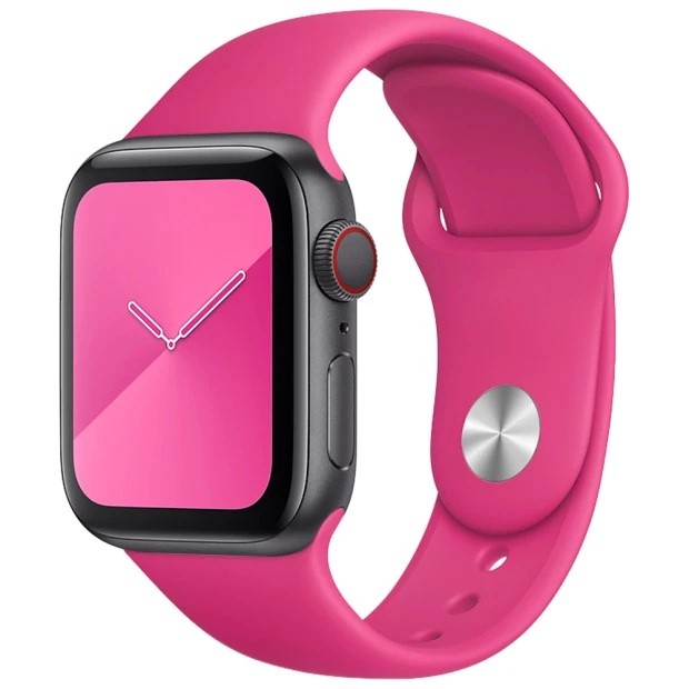 Ремешок Apple Watch Silicone 38 / 40 / 41mm (04) Rose Red