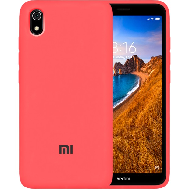 Силикон Original 360 Case Logo Xiaomi Redmi 7A (Клубничный)