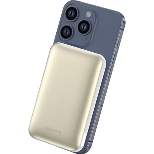 Бездротовий акумулятор Proove Vibe Energy Plus 22.5W 10000mAh (Білий / Золотий)