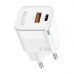 Walker WH-43 33W GAN Charger (1USB / 1Type-C) (White) Walker WH-43 33W GAN Charger (1USB / 1Type-C) (White)