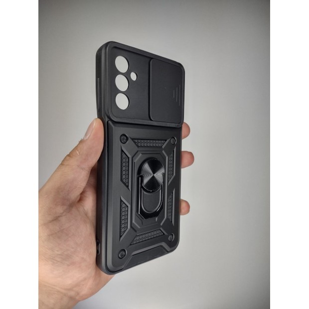 Броньований чохол Ring Serge Armor Case для Samsung Galaxy M13  /  M23 (ShutCam) (Чорний)