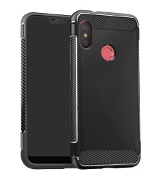 Силикон Soft Carbon Xiaomi Redmi 6 Pro / Mi A2 Lite (Чёрный)