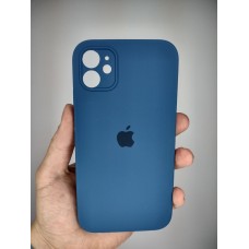 Силіконовий оригінальний чохол Square RoundCam для Apple iPhone 11 (22) синій кобальт