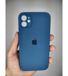 Силіконовий оригінальний чохол Square RoundCam для Apple iPhone 11 (22) синій ко..