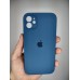 Силіконовий оригінальний чохол Square RoundCam для Apple iPhone 11 (22) синій кобальт