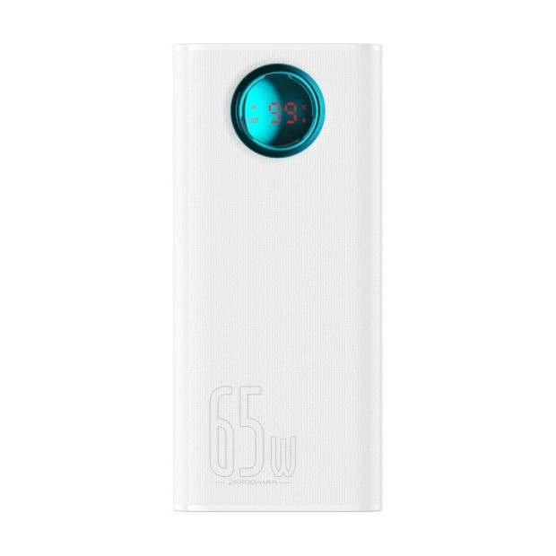 PowerBank Baseus Amblight Digital Display 30000mAh 65W (QC3.0 PD) (PPLG000102) (White) (Grade B) DL