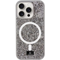 Чохол Bling World Rock Diamond MagSafe для iPhone 16 Pro (Сірий)