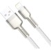 USB-кабель Baseus Cafule Metal Data 20W (1м) (Type-C на Lightning) (Білий) CATLJK-A02