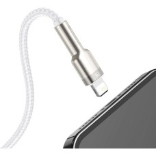 USB-кабель Baseus Cafule Metal Data 20W (1m) (Type-C to Lightning) (Белый) CATLJK-A02
