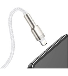 USB-кабель Baseus Cafule Metal Data 20W (1m) (Type-C to Lightning) (Белый) CATLJ..