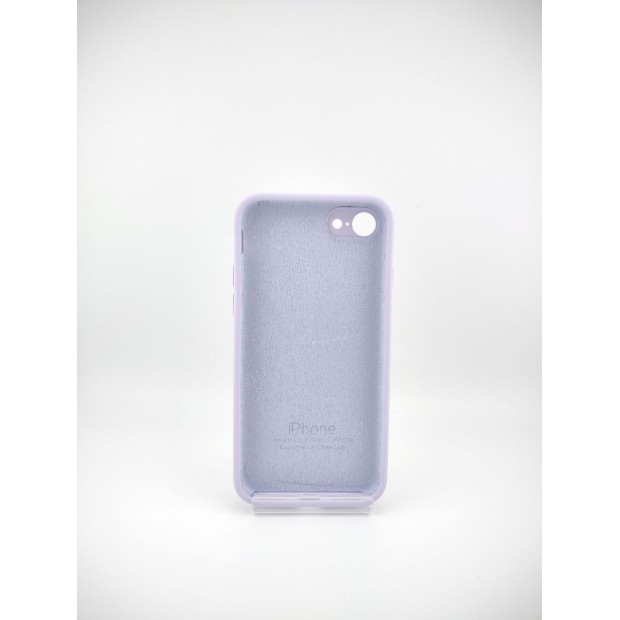 Силіконовий оригінальний квадратний круглий чохол для Apple iPhone 7  /  8  /  SE (2-го покоління) Light Glycine.