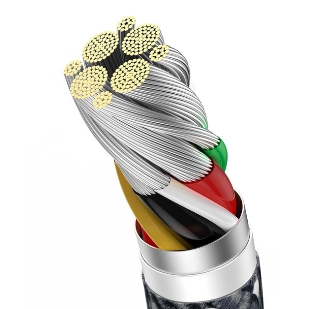 USB-кабель Baseus Dynamic 100W (2m) (Type-C) (Серый) CALD000716