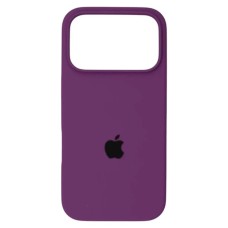Силіконовий оригінальний круглий чохол для Apple iPhone 17 Pro Max (28) Баклажан