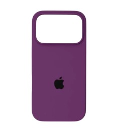 Силіконовий оригінальний круглий чохол для Apple iPhone 17 Pro Max (28) Баклажан..
