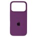 Силіконовий оригінальний круглий чохол для Apple iPhone 17 Pro Max (28) Баклажан