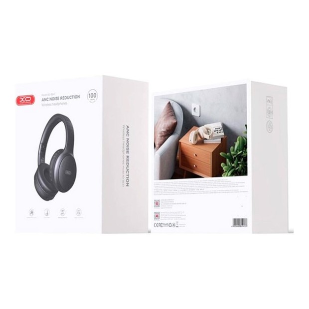 Беспроводные накладные наушники-гарнитура XO BE41 ANC (Black) Беспроводные накладные наушники-гарнитура XO BE41 ANC (Black)