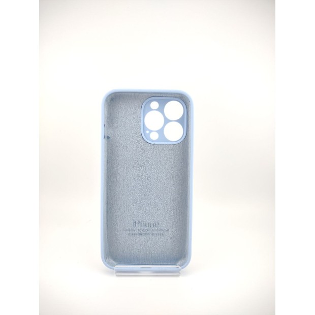 Силіконовий Оригінальний Круглий Чохол для Apple iPhone 13 Pro (15) Ліловий