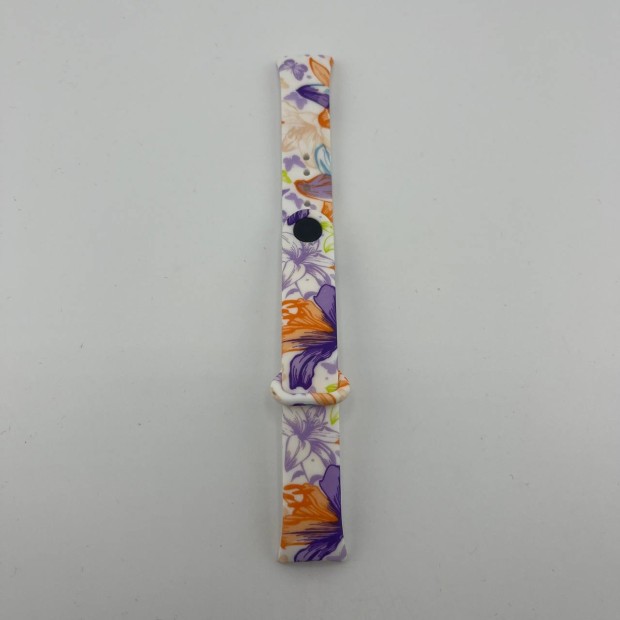 Ремешок Picture Design Xiaomi Mi Band 8 / 9 (11) Цветы Розовые