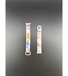 Ремінець Picture Design для Xiaomi Mi Band 8  /  9 (11) Квіти Рожеві
