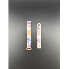 Ремешок Picture Design Xiaomi Mi Band 8 / 9 (11) Цветы Розовые