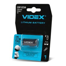 Батарейка Videx CR123A (1шт) Батарейка Videx CR123A (1шт)