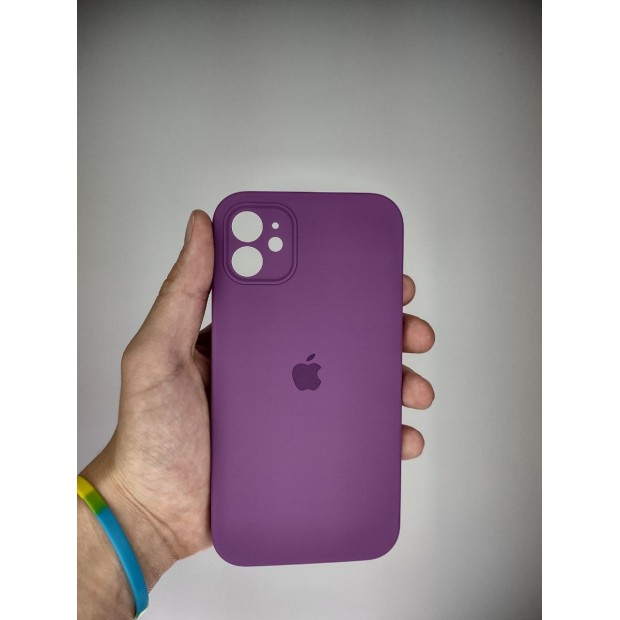 Силіконовий чохол Original Square RoundCam для Apple iPhone 11 (28) Brinjal