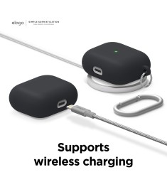 Чохол для навушників Full Silicone Case with Microfiber Apple AirPods (14) Рожев..